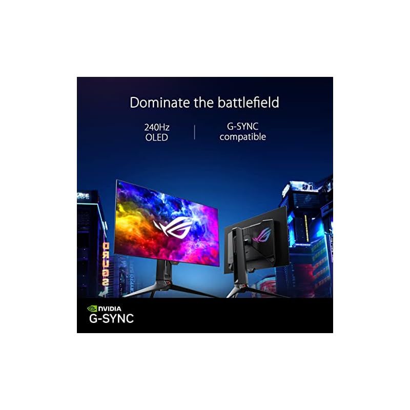 ASUSゲーミングモニター有機EL ROG 27インチ/WQHD/240Hz 【有機EL