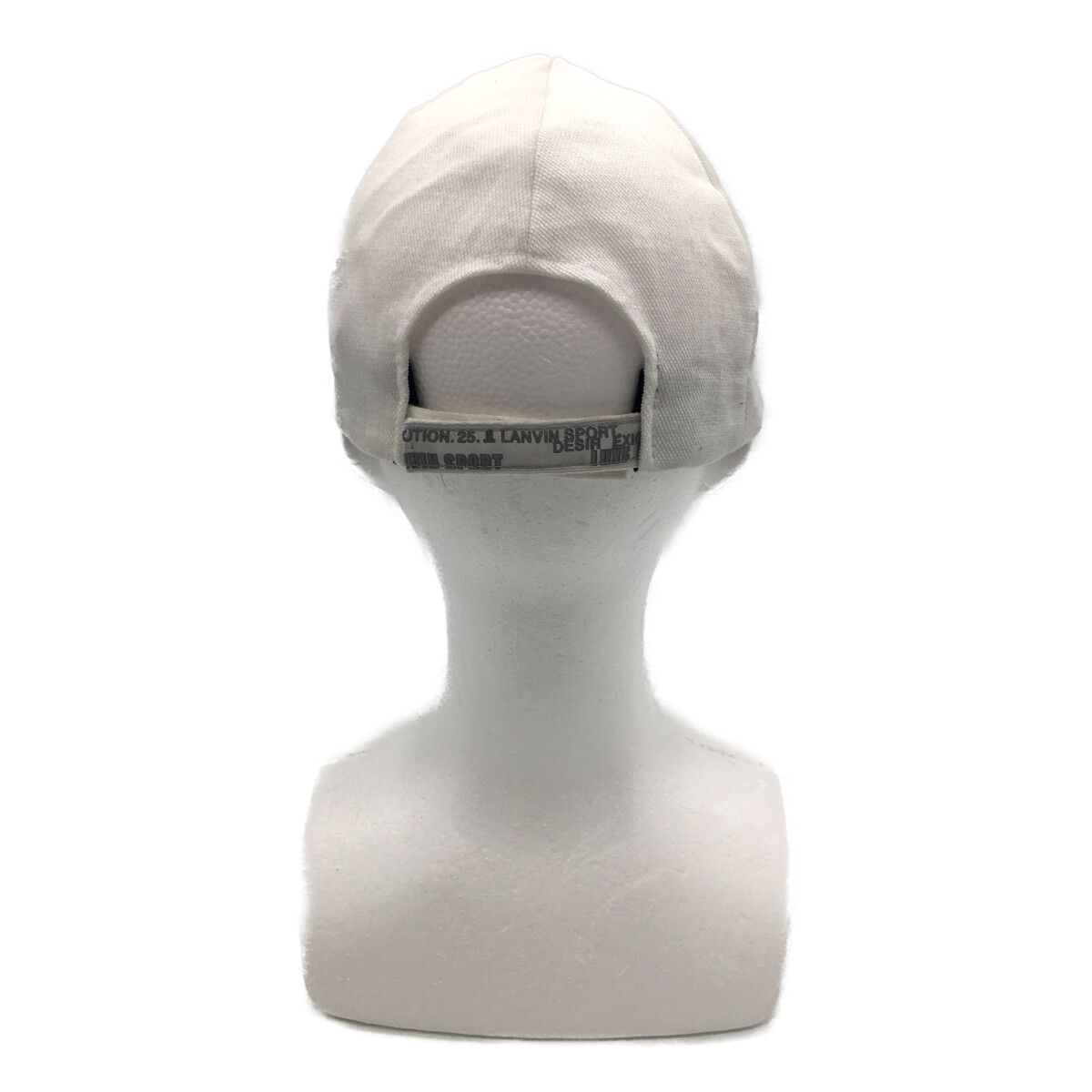 LANVIN - coco 中古 ランバンスポール LANVIN SPORT キャップ フリー 57.5~56cm ライトグレー グログランリボン 中古 ランバンスポール LANVIN SPORT キャップ フリー 57.5~56cm
