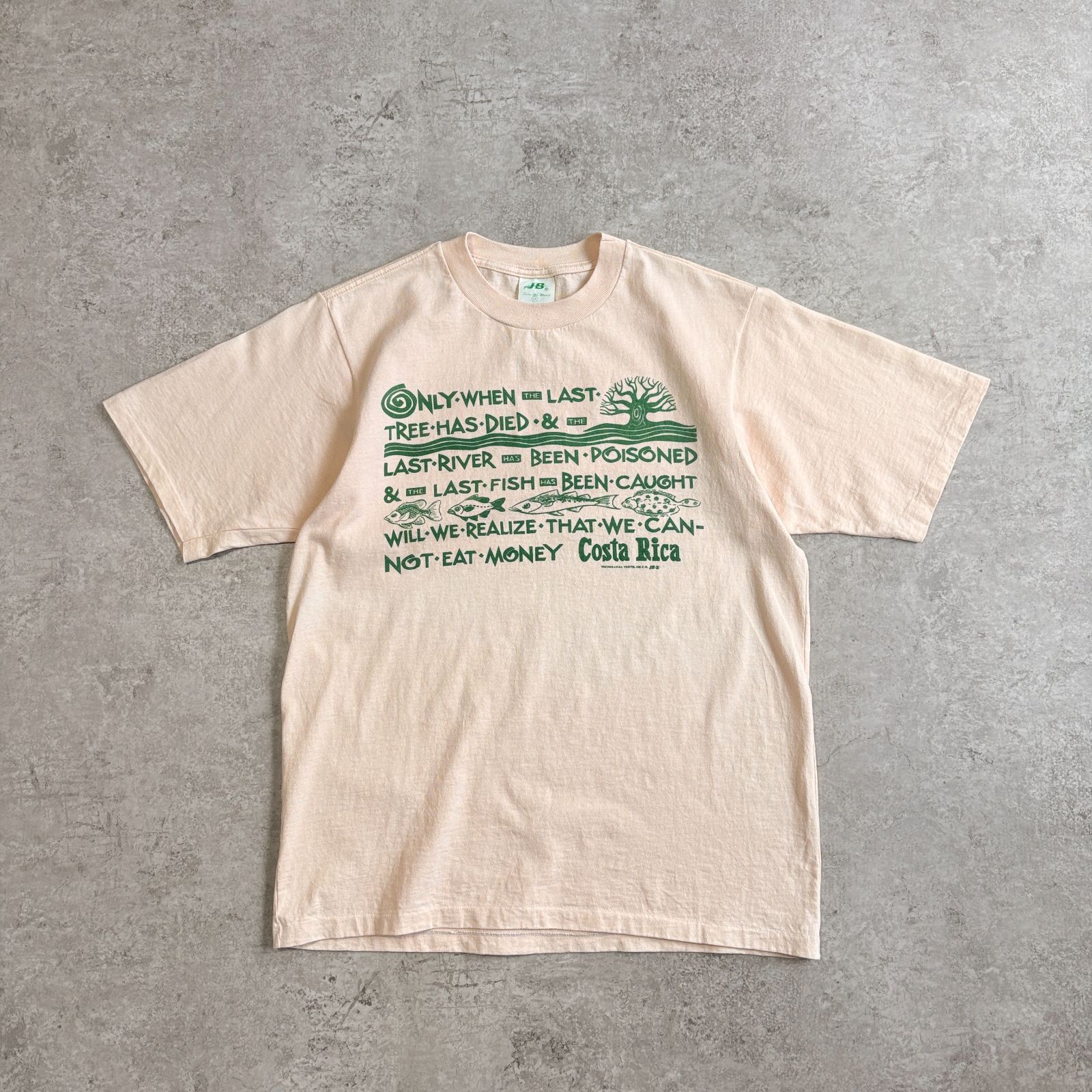 90s ヴィンテージ 環境保護 Tシャツ 90s Environmental Protection Message T-shirt 環境保護