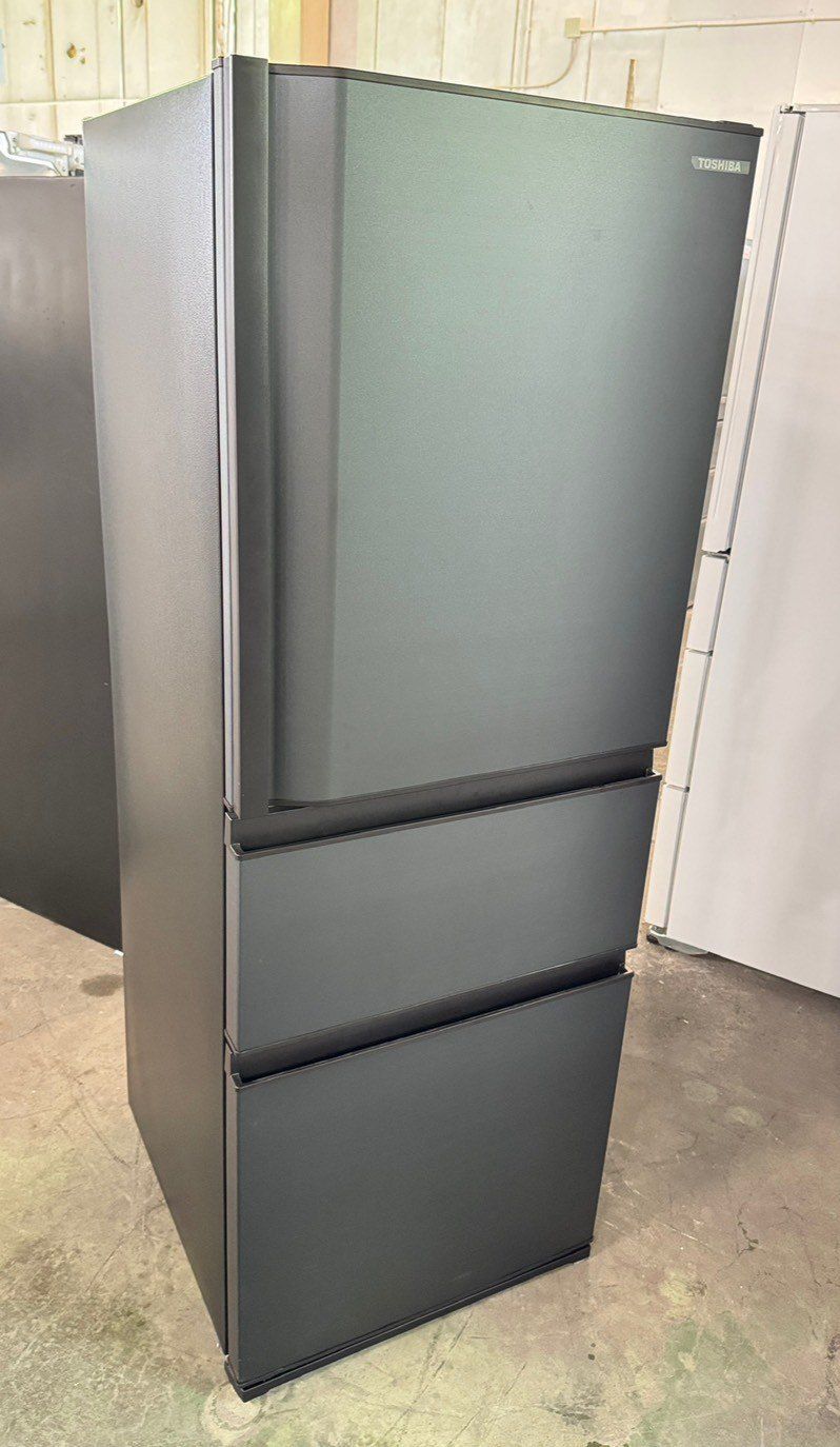 大阪 3か月保障付き 冷蔵庫 東芝 3ドア 2025年 GR-U33SC KZ IR-107
