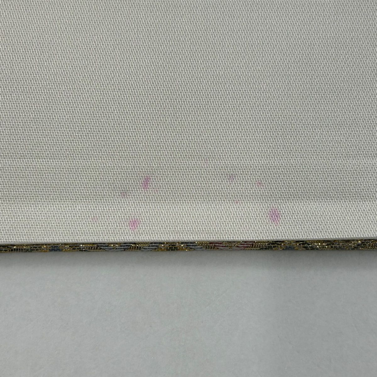 袋帯 美品 秀品 流水 霞 金銀糸 綴織 ベージュ 六通 正絹|中古