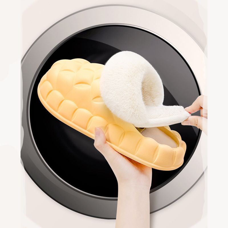 UTUNEインナー ボア パイナップル型 スリッパ　 軽量 防寒 取り外し洗える