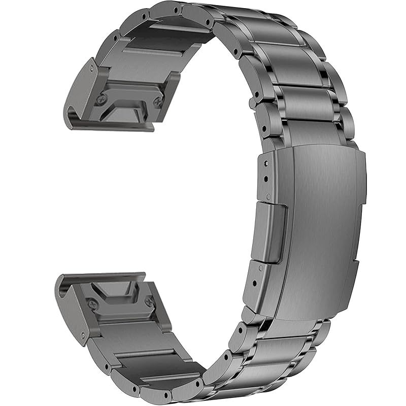 MaKTech チタンバンド、22mm 5 ピース リンク メタル ブレスレット 