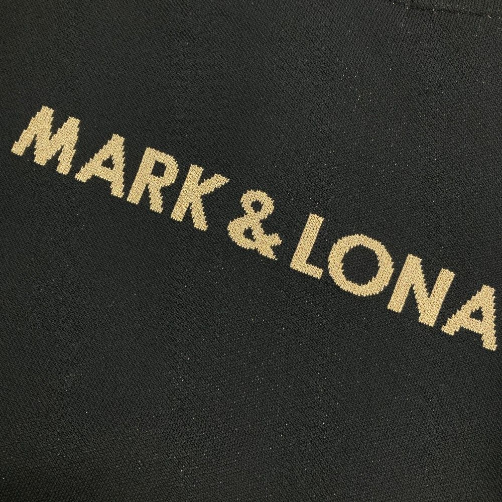 サイズ：36 MARK&amp;LONA マークアンドロナ 2023年モデル 15th記念 ニット ジップパーカー ラメ スカル  ブラック系 [240101463028] ゴルフウェア レディース ストスト MARK&LONA マークアンドロナ 2023年モデル 15th記念 ニット