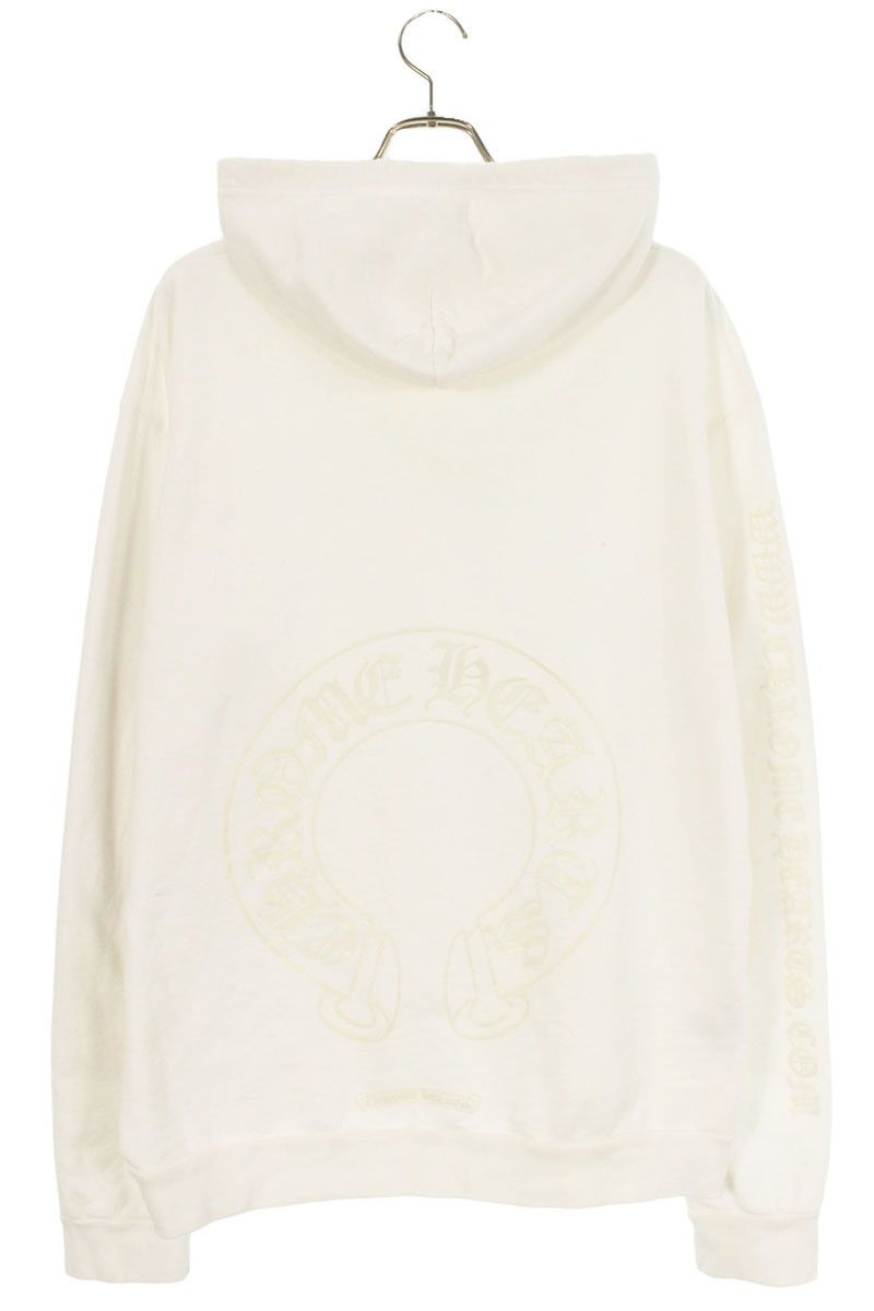 クロムハーツ パーカー 袖フローラル バック ホースシュー Chrome Hearts - クロムハーツ バックホースシューフローラル