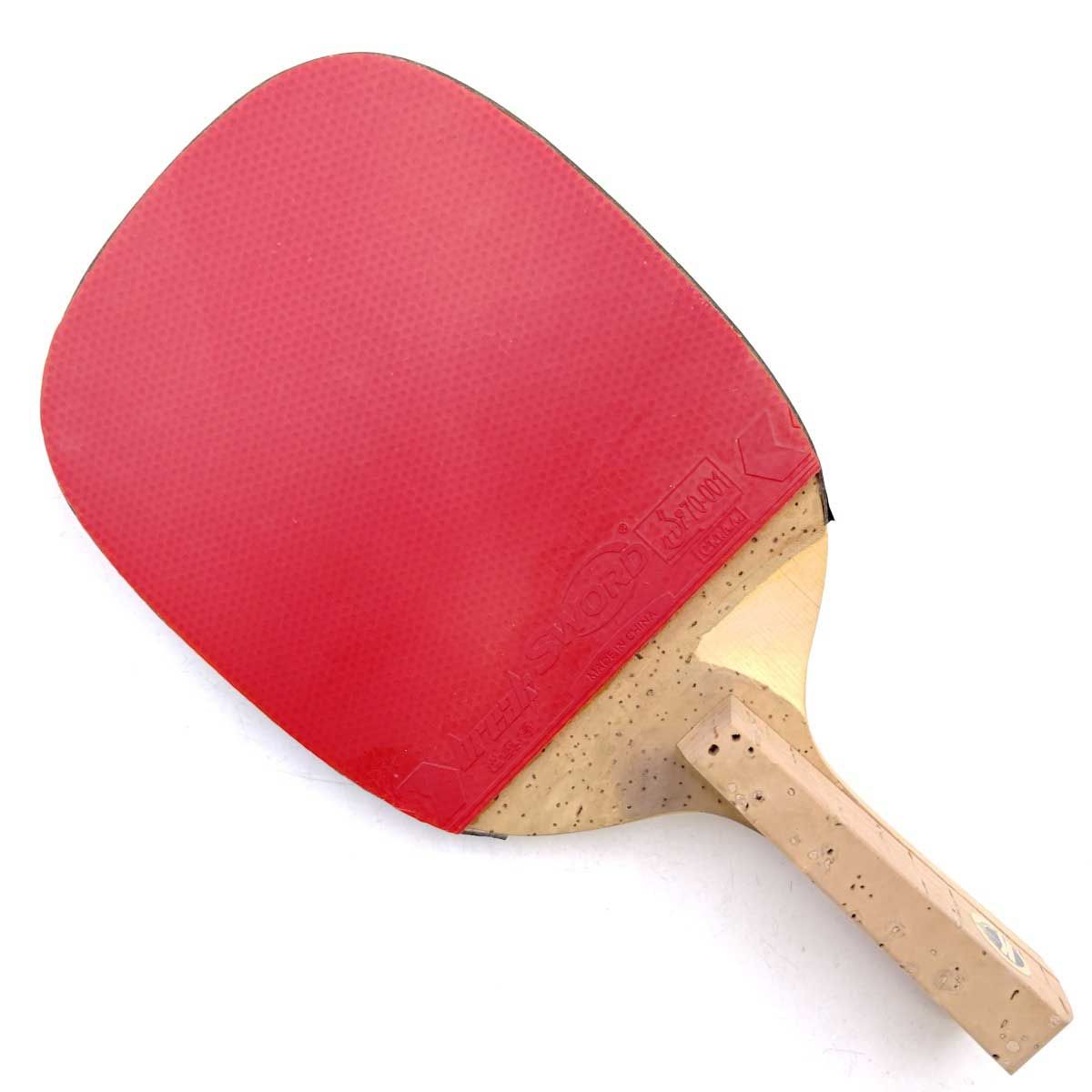 コクタク 尾州NO.1 スーパー超特選 D-100 角 ラバー付 卓球ラケット ペンホルダー