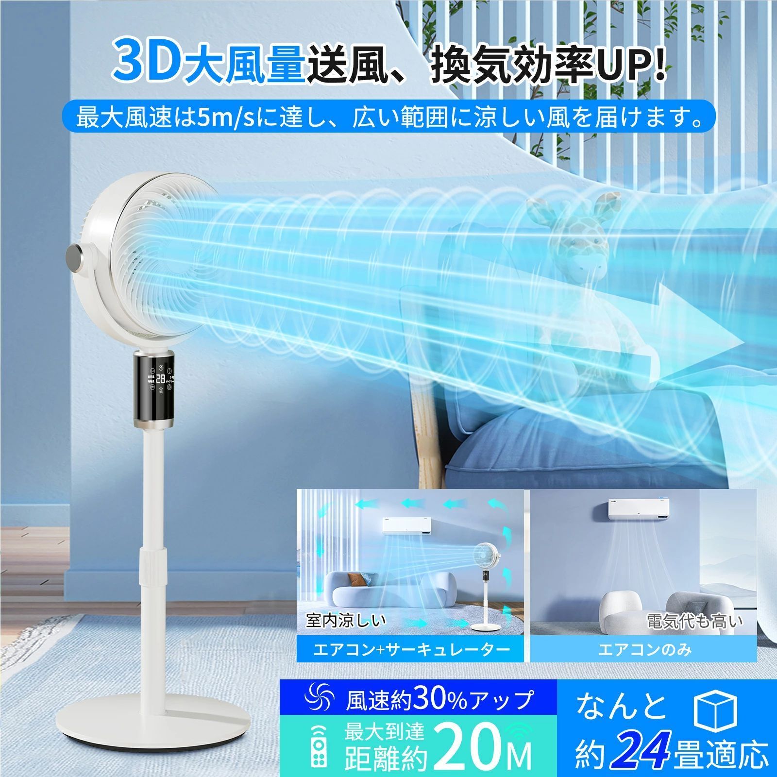 3D自動首振り 静音