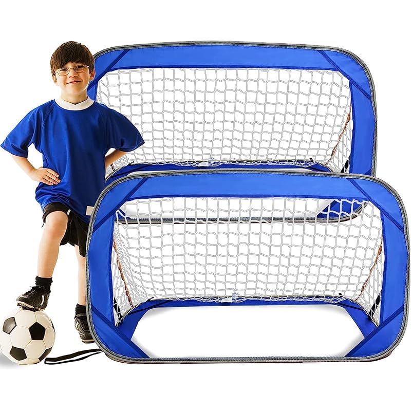 全国無料，お買い得 サッカーゴール 121x66x66cm 2個セット 折りたたみ 子供用ゴール サッカーゲーム用ゴール キッズ 0 その他