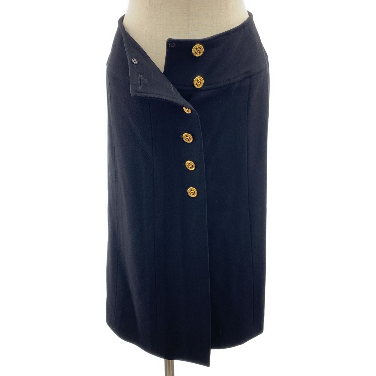 正規品美品シャネル　CHANEL　ロングスカート　38サイズ　ココマークボタン 美品】 CHANEL / シャネル | 1993SS | ココマーク 金ボタン ロング