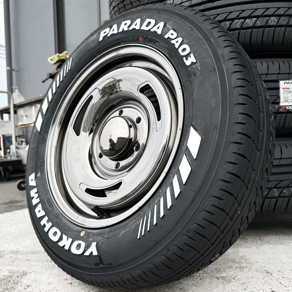 ラディアンス　16インチ　ハイエース、レジアスエース　ホワイトレタータイヤ ハイエース、レジアスエース用ホワイトレタータイヤ付き16インチ