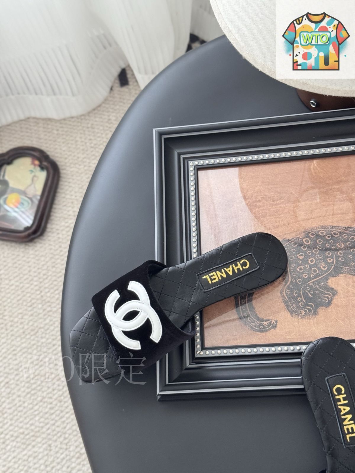 Chanel スリッパ Chanel 27P 椿スリッパ04-3 - メルカリ