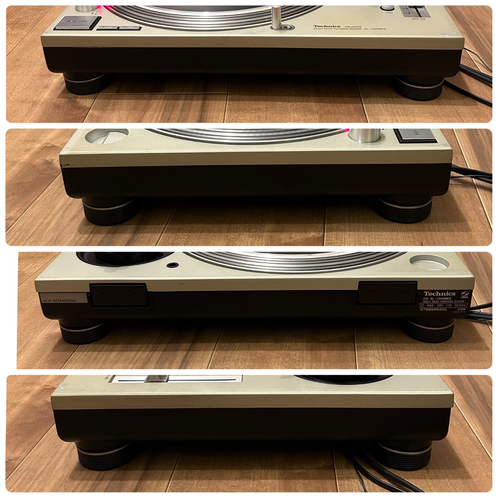 Technics SL1200 mk5 シルバー 動作 メンテナンス済み