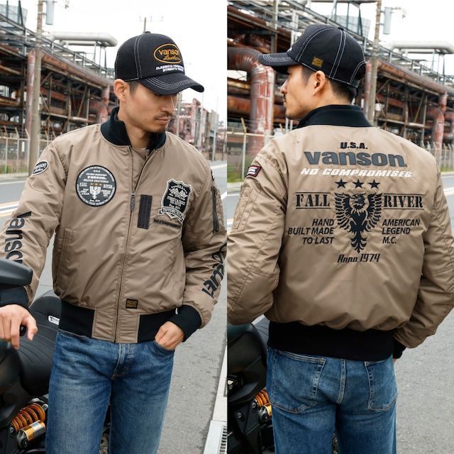 vanson ベージュジャケット Mサイズ