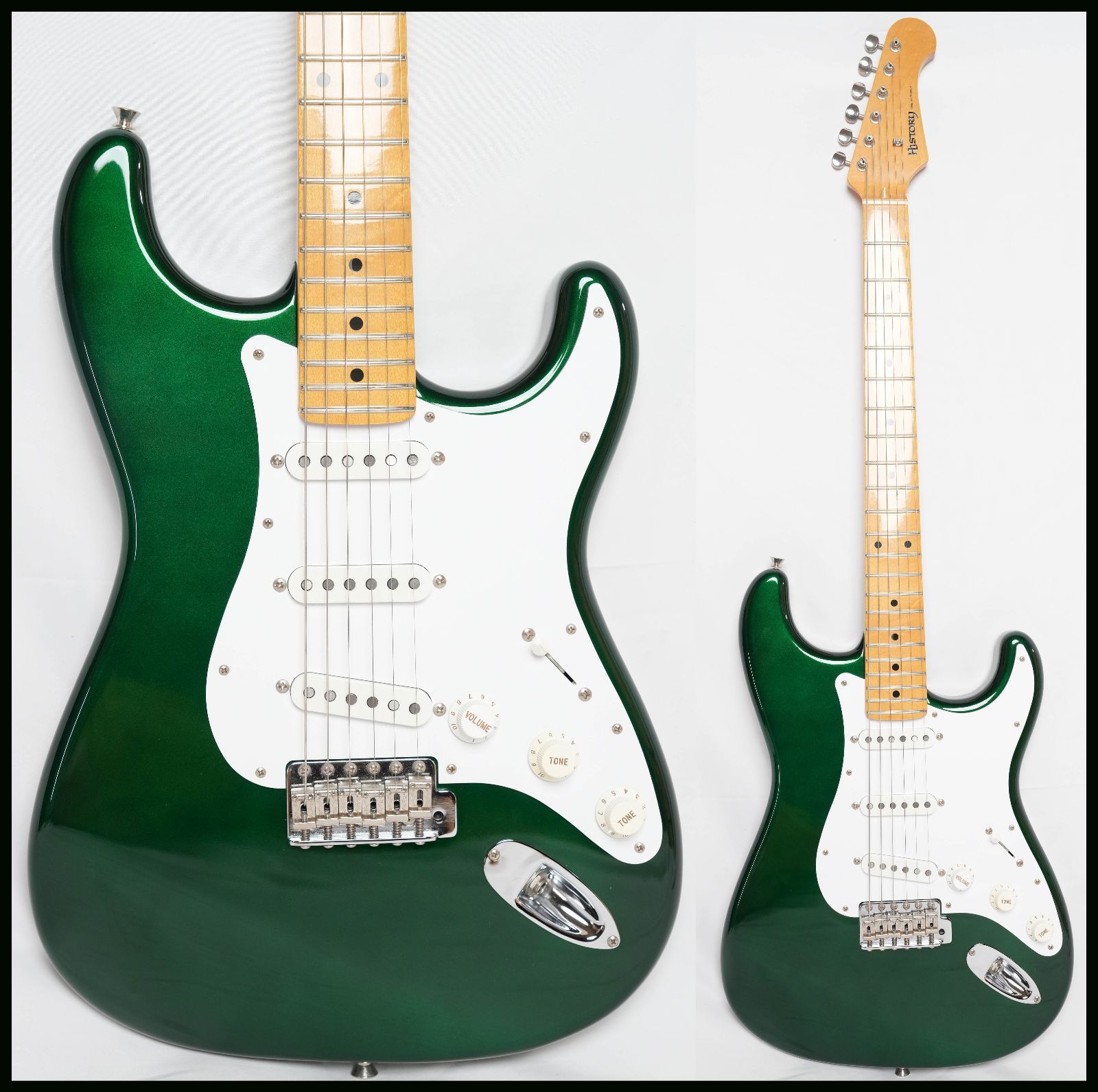 HISTORY SH-SV|R Candy Apple Green CAG フジゲン製ストラトキャスター 2011年製 HC付 Heritage Woodメイプル使用 日本製