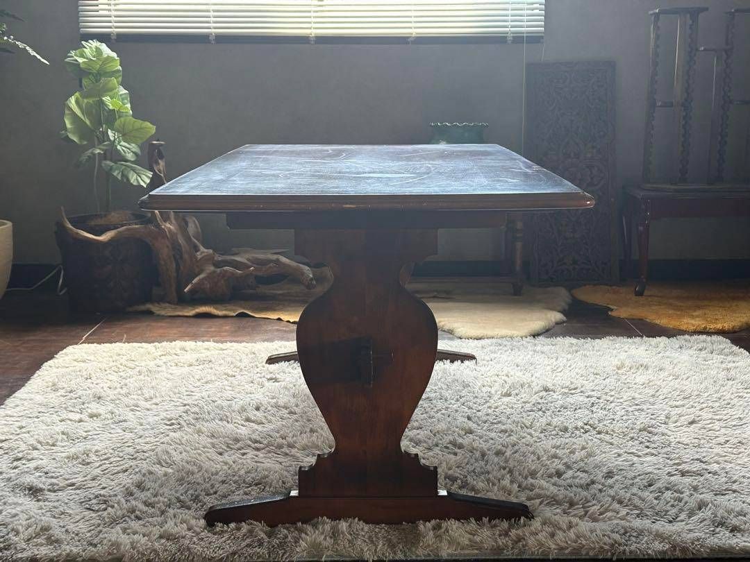 カリモク　karimoku ダイニングテーブル　ビンテージ　アンティーク　G カリモク karimoku ダイニングテーブル ビンテージ アンティーク