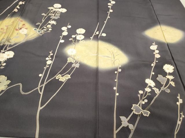 平和屋着物○訪問着 駒刺繍 鷺草花文 蛍暈し 金彩 高島屋金ラベル 正絹