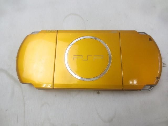 中古品 ゲーム PSP 本体 PSP3000 ブライトイエロー 動作品 充電