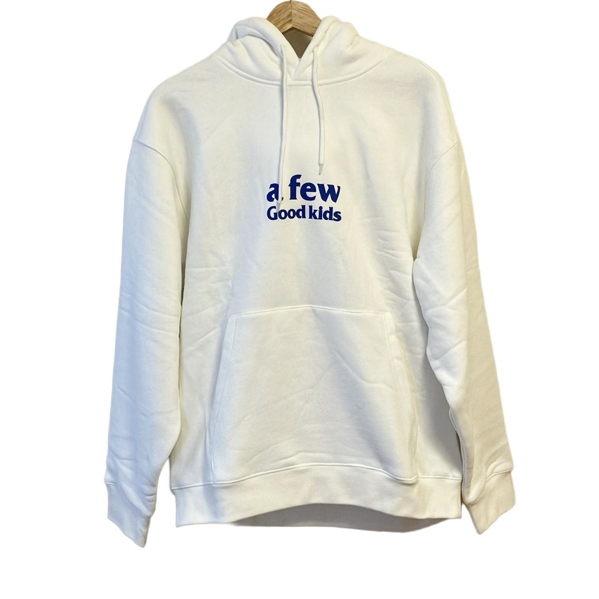 A FEW GOOD KIDS アフューグッドキッズ パーカー サイズM メンズ - 白×ブルー 長袖