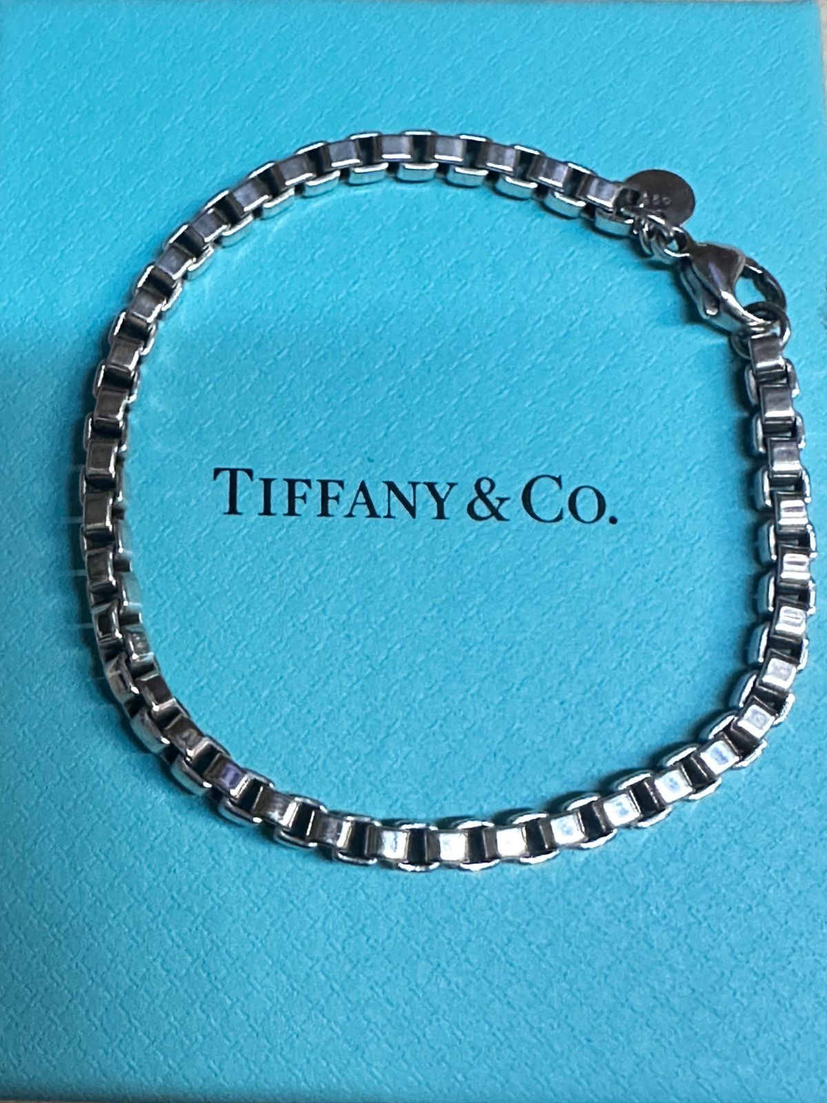 極美品TIFFANY&Co. ティファニー ベネチアンブレスレット 18.5cm