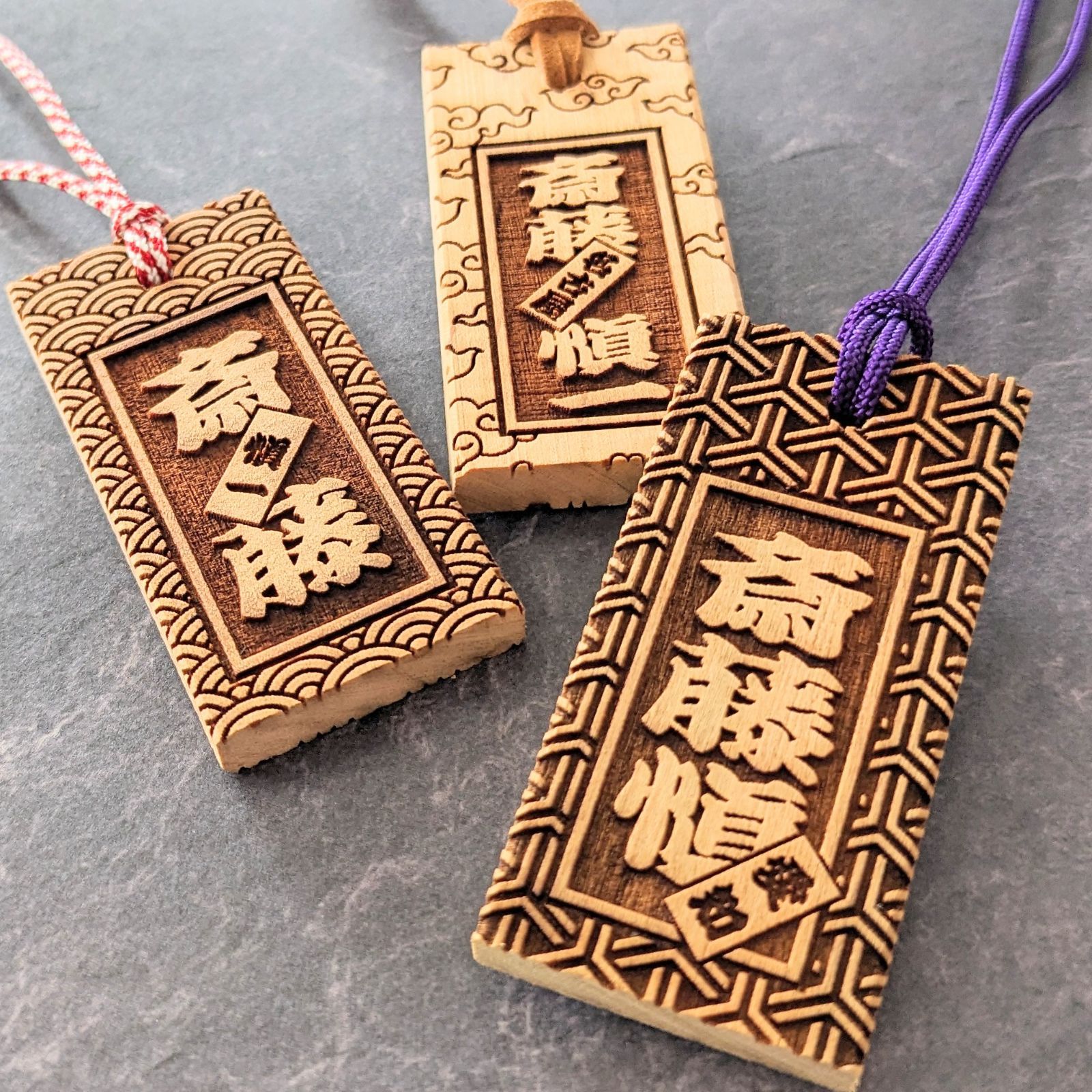 木札 喧嘩札 千社札 深彫り ～桜～ 迫力の深彫り5mm厚！★お祭り用品★ 木札 喧嘩札 千社札 深彫り 〜桜〜 ✨迫力の深彫り5mm厚