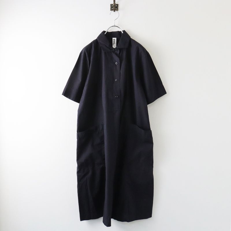 エムエイチエル マーガレットハウエル MHL SHEER COTTON SILK コットンシルクシャツワンピース  2/ネイビー【2400013573566】 - メルカリ