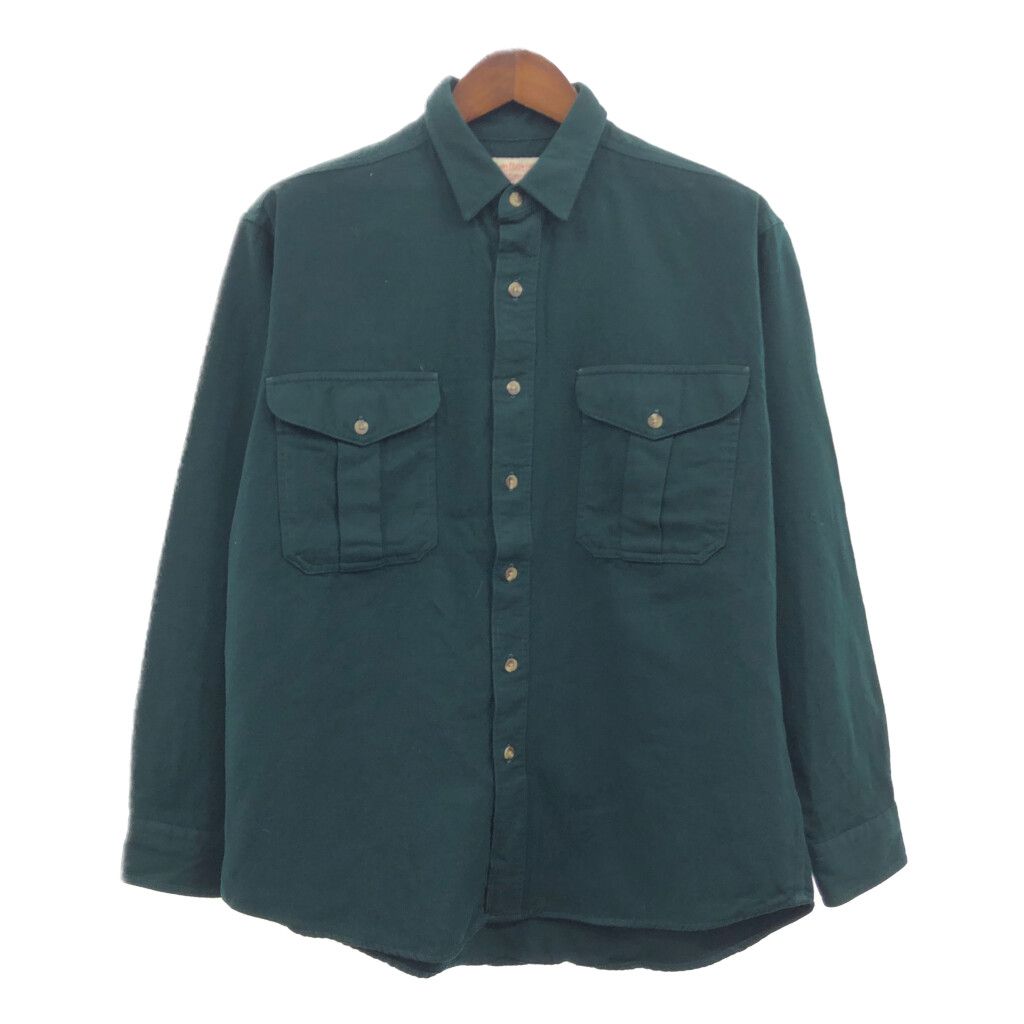 FILSON フィルソン 長袖シャツ アメカジ グリーン (メンズ L) 中古 古着 Q3007