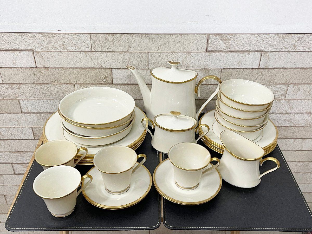 ○ LENOX レノックス ETERNAL エターナル 洋食器33点セット ポット 