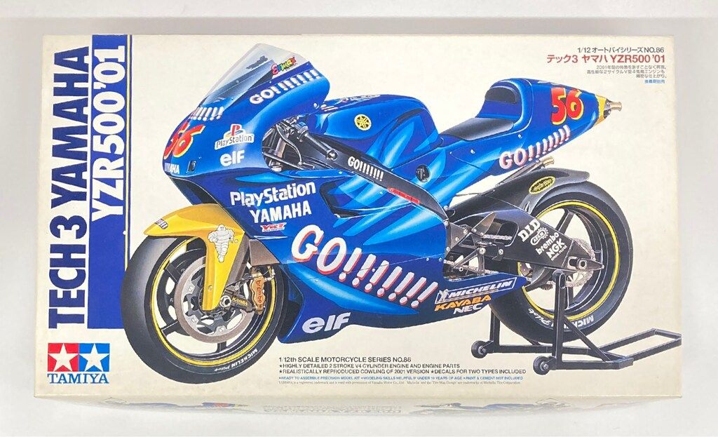 プラモデル　1/12 テック3 ヤマハ YZR500 ’01 「オートバイシリーズ No.86」 [14086] Tech 3 Yamaha YZR500'01 Tamiya 14086