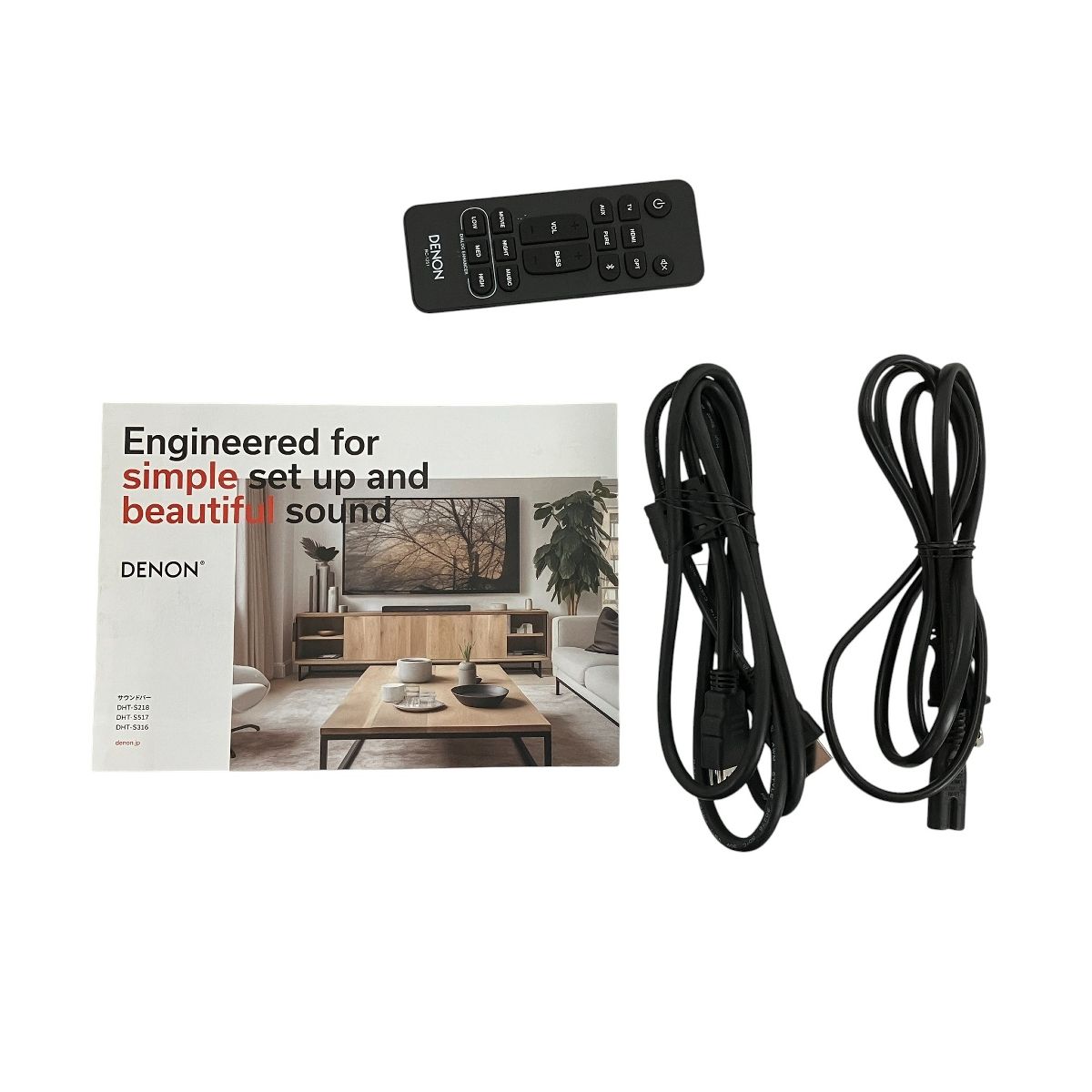 DENON DHT-S218 サウンドバー Bluetooth スピーカー 2025年製 音響機材 デノン Y10473326