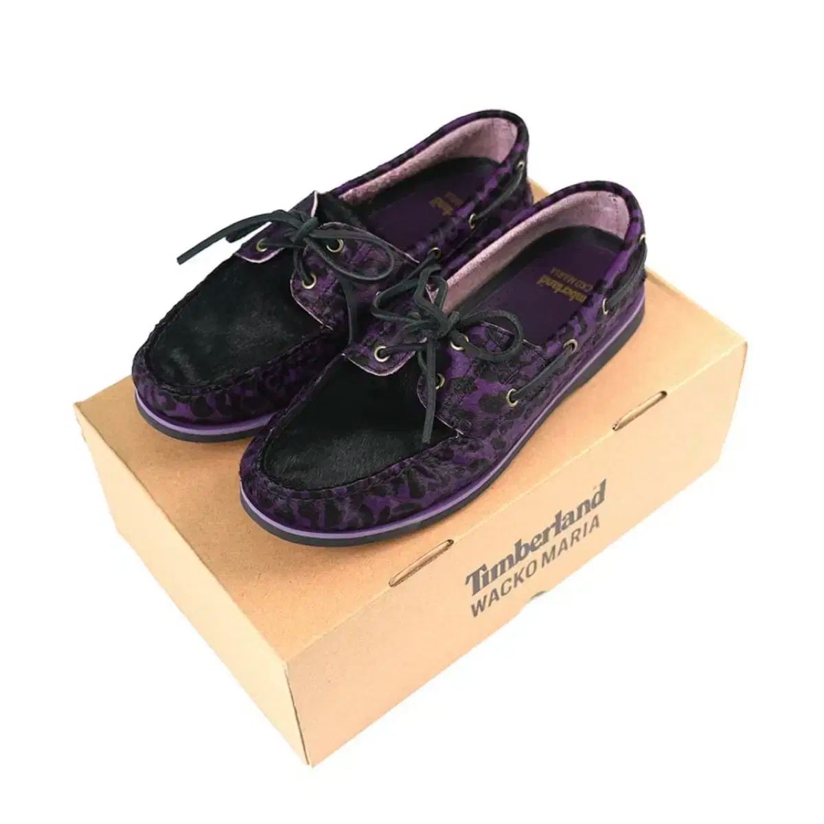 最終【 WACKO MARIA x Timberland 】 ボートシューズ ティンバーランドとワコマリアが初コラボ。レオパード柄のハラコ