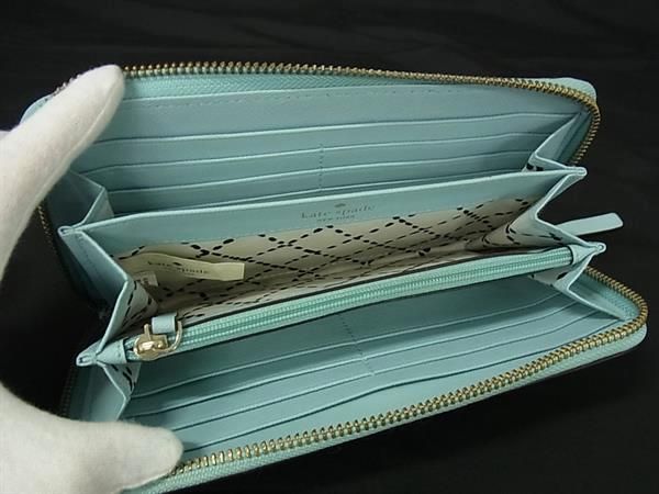 □美品□ kate spade ケイトスペード WLRU1498 レザー ラウンド