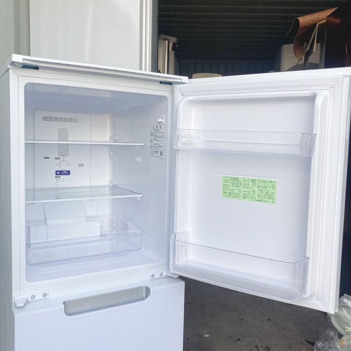 取付無料！フロスト調ガラスドアシンプルホワイトインテリア大きめ冷蔵庫！洗濯機 取付無料！フロスト調ガラスドアシンプルホワイトインテリア