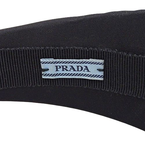 PRADA ブラック ヘアバンド　カチューシャ　正規品　中古品 PRADA ブラック ヘアバンド カチューシャ 正規品 中古品