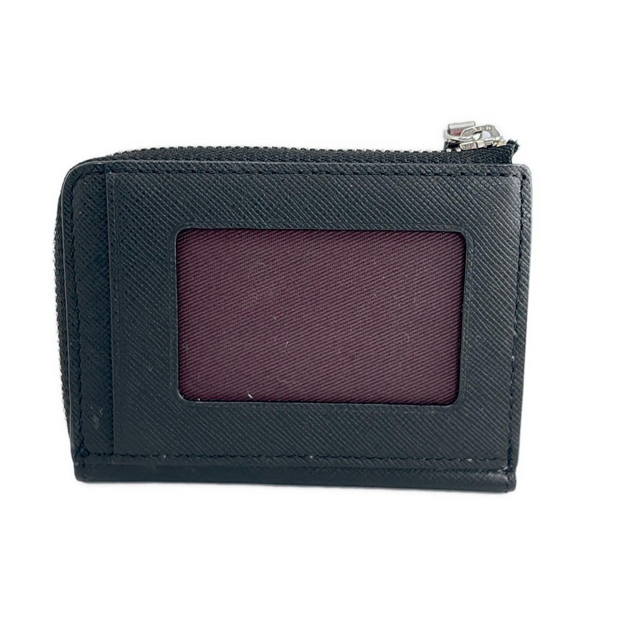 PaulSmith ポールスミス コインケース - 黒 L字ファスナー キーリング付き パスケース付き レザー