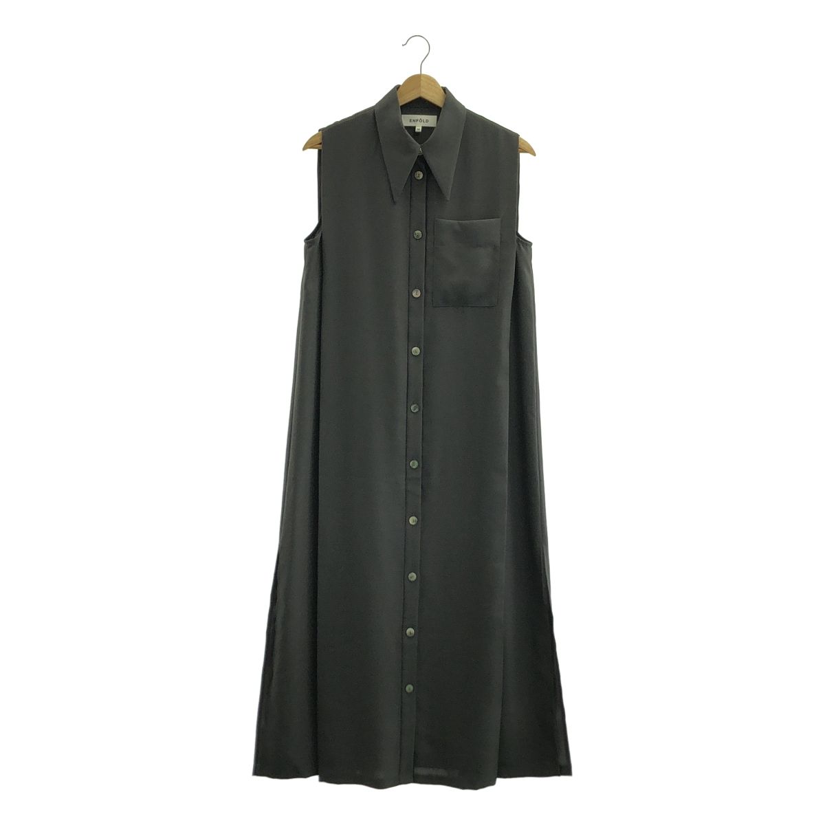 美品】 ENFOLD / エンフォルド | 2025SS | NO-SLEEVES LONG SHIRT 