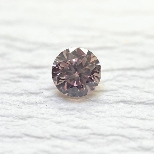 0.069ct F.LT.PINK，SI1，RB，ピンクダイヤモンドルース