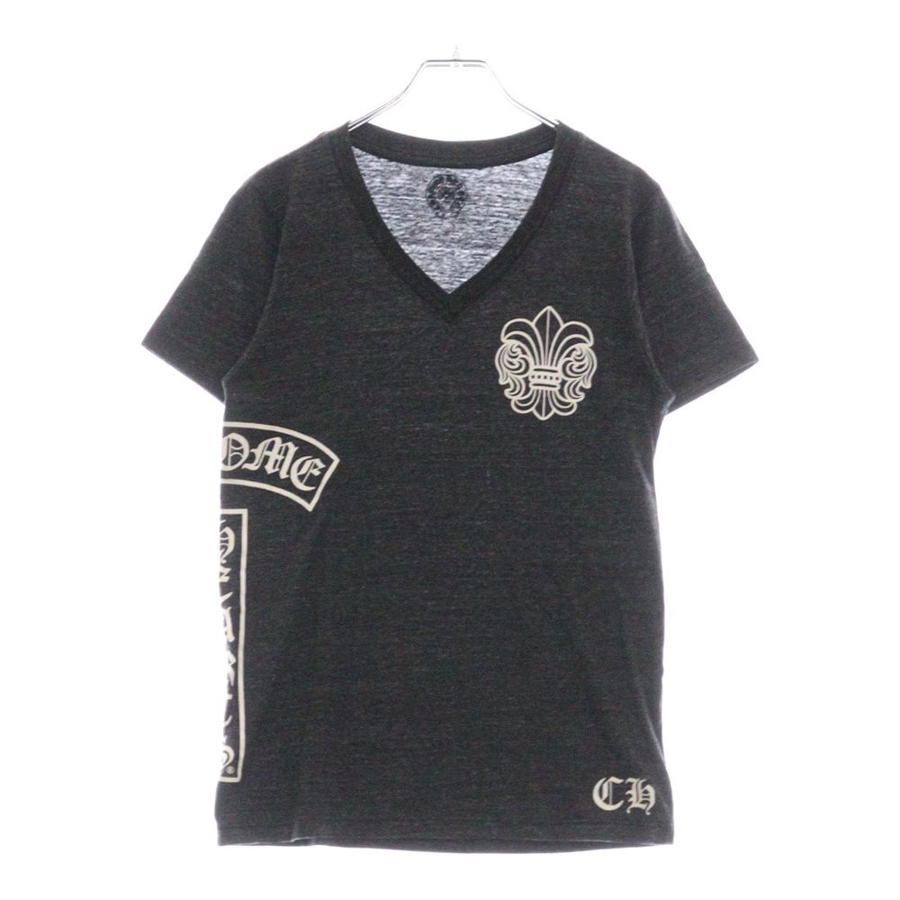 CHROME HEARTS 黒 Vネック Tシャツ M