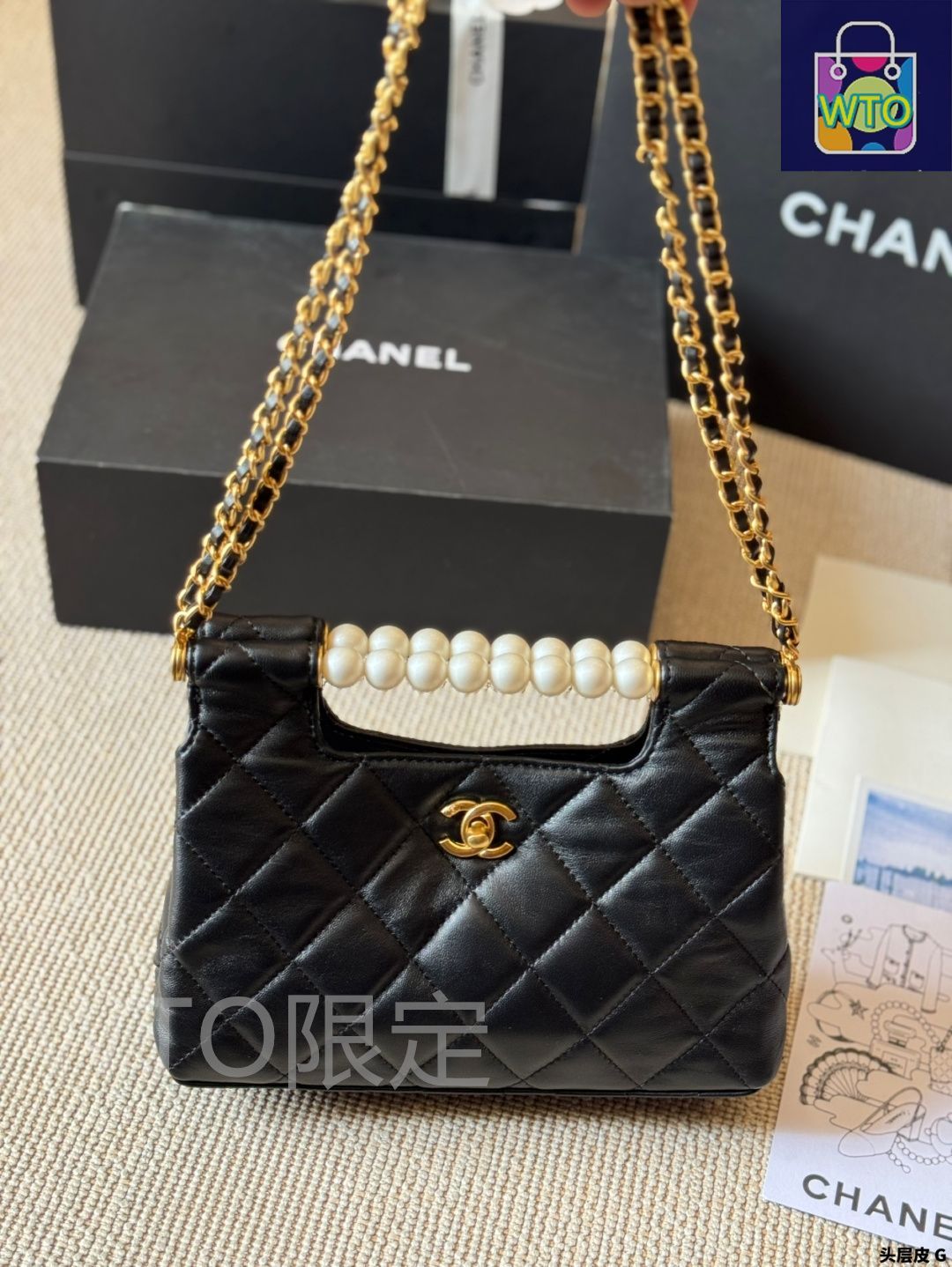 今日特価】Chanel New Pearl Clutch Bag（シャネル ニュー