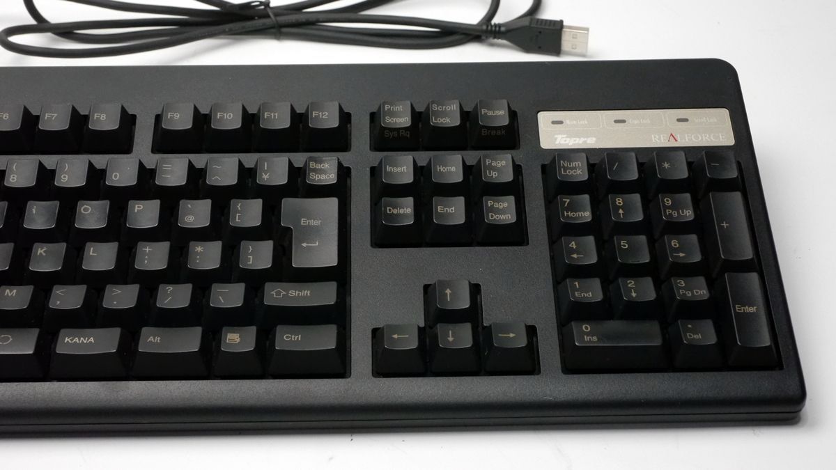 中古】東プレ 108UBK USB接続108キー日本語キーボード SJ08B0 ブラック