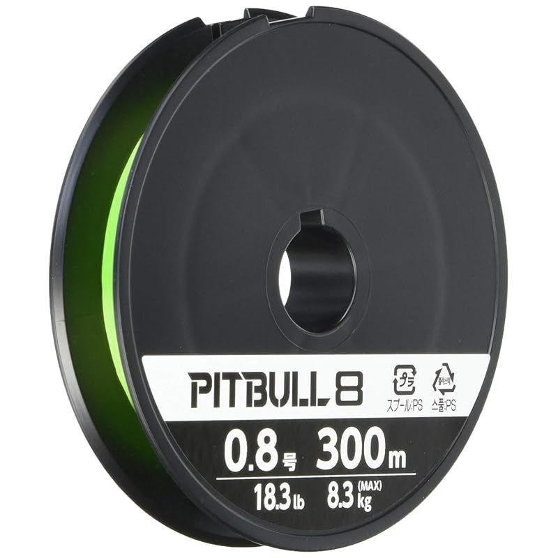 シマノ(SHIMANO) ライン ピットブル8 300m 0.8号 ライムグリーン PL-M78S 釣り糸 0