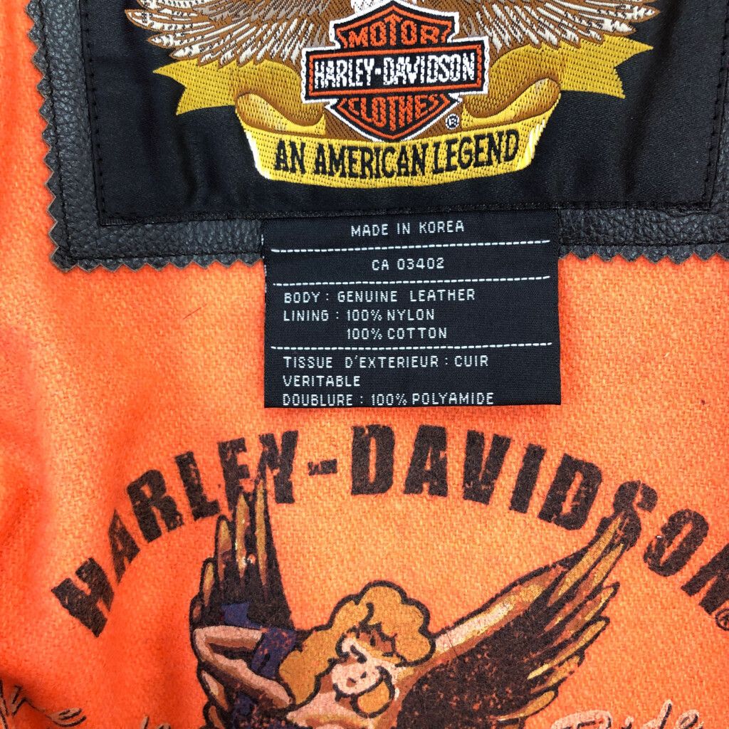 90年代 HARLEY DAVIDSON ハーレーダビッドソン レザージャケット