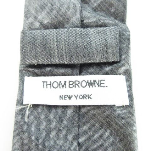 トムブラウン THOM BROWNE ナロータイ ネクタイ ウール サテン ツヤ感