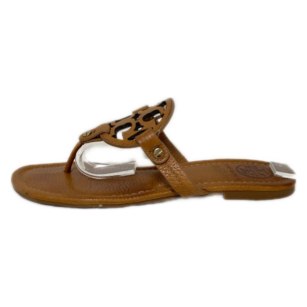 TORY BURCH トリーバーチ ビーチサンダル 6 1|2 M レディース - ブラウン レザー