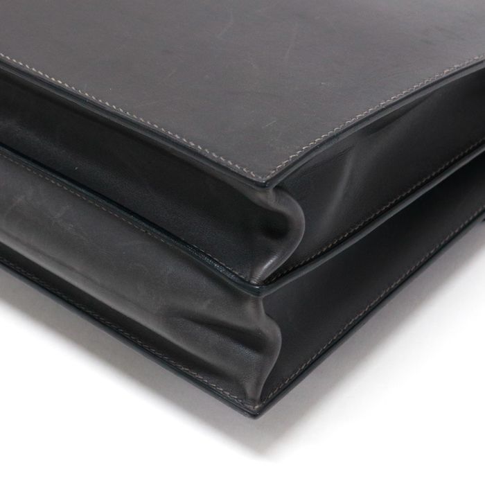 エルメス HERMES サックアデペッシュ 41 ボックスカーフ (レザー) SV