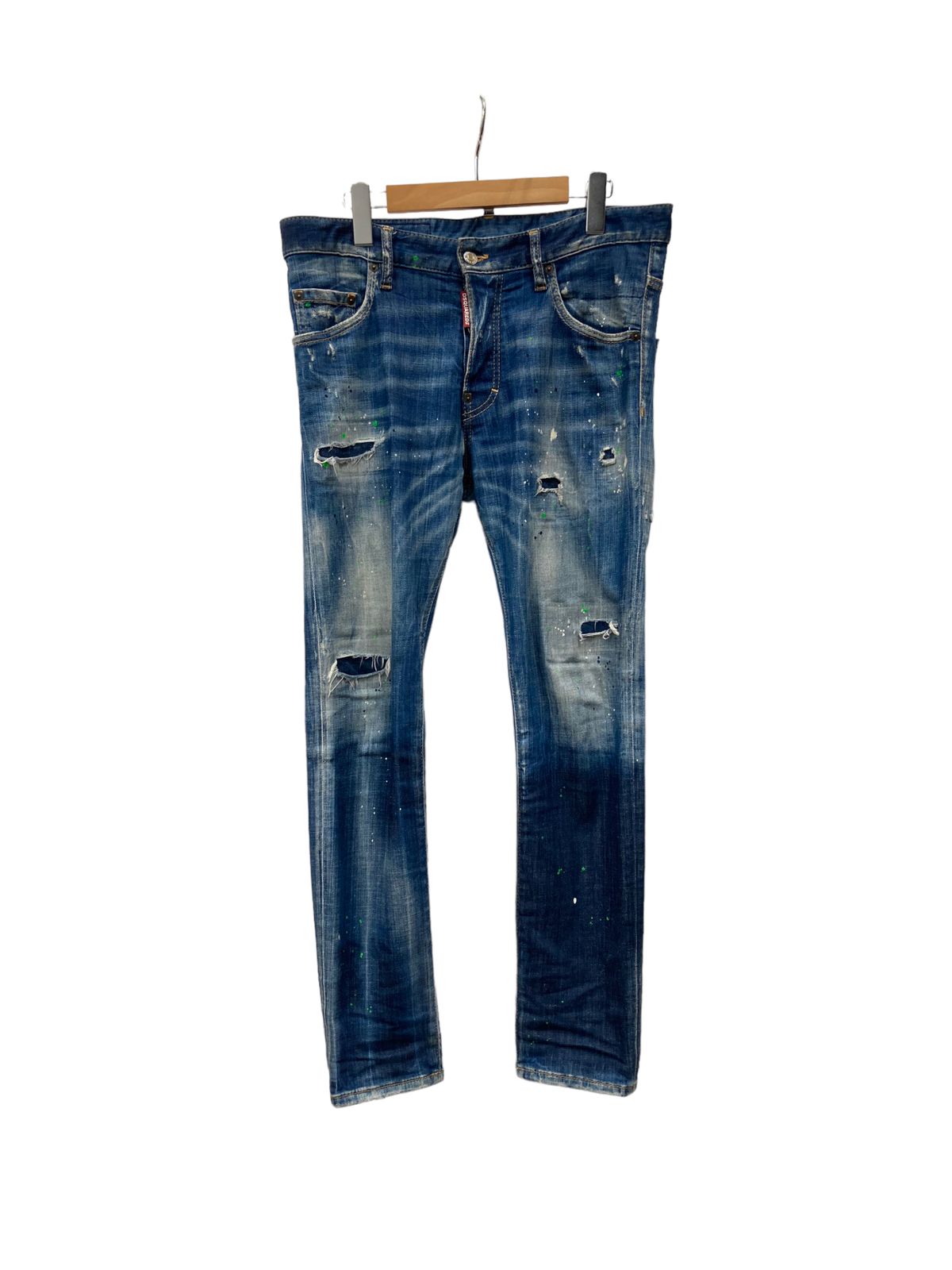 ディースクエアード 12AW S71LA0563 BikerJean ペンキダメージ加工 ...