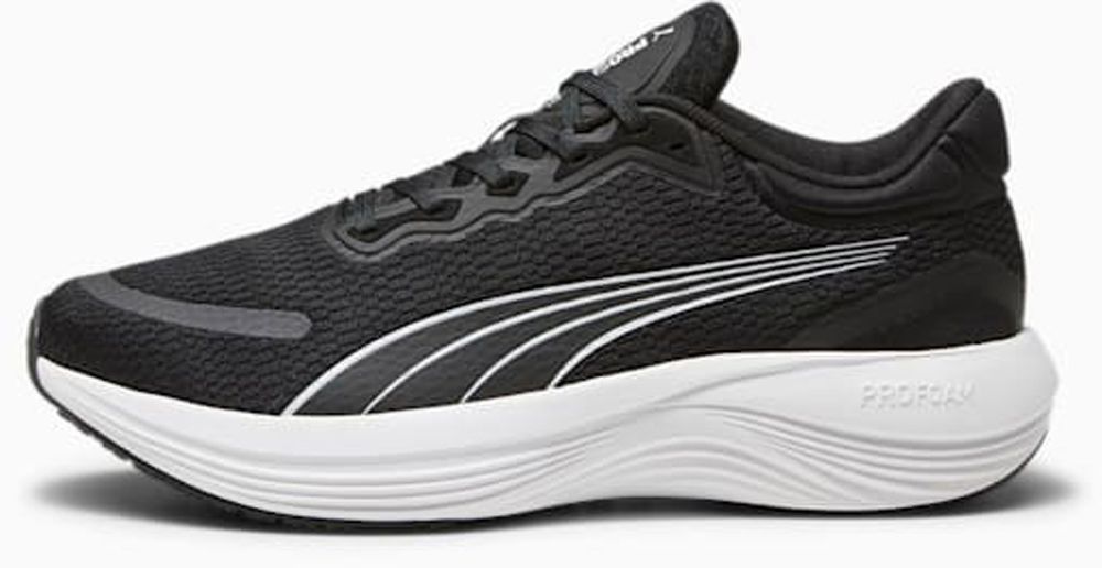 プーマ PUMA センド プロ ランニングシューズ メンズ レディース ランニング トレーニング クッション性 軽量 高反発 グリップ力 耐久性  37877601 PUMABLK-PU 265