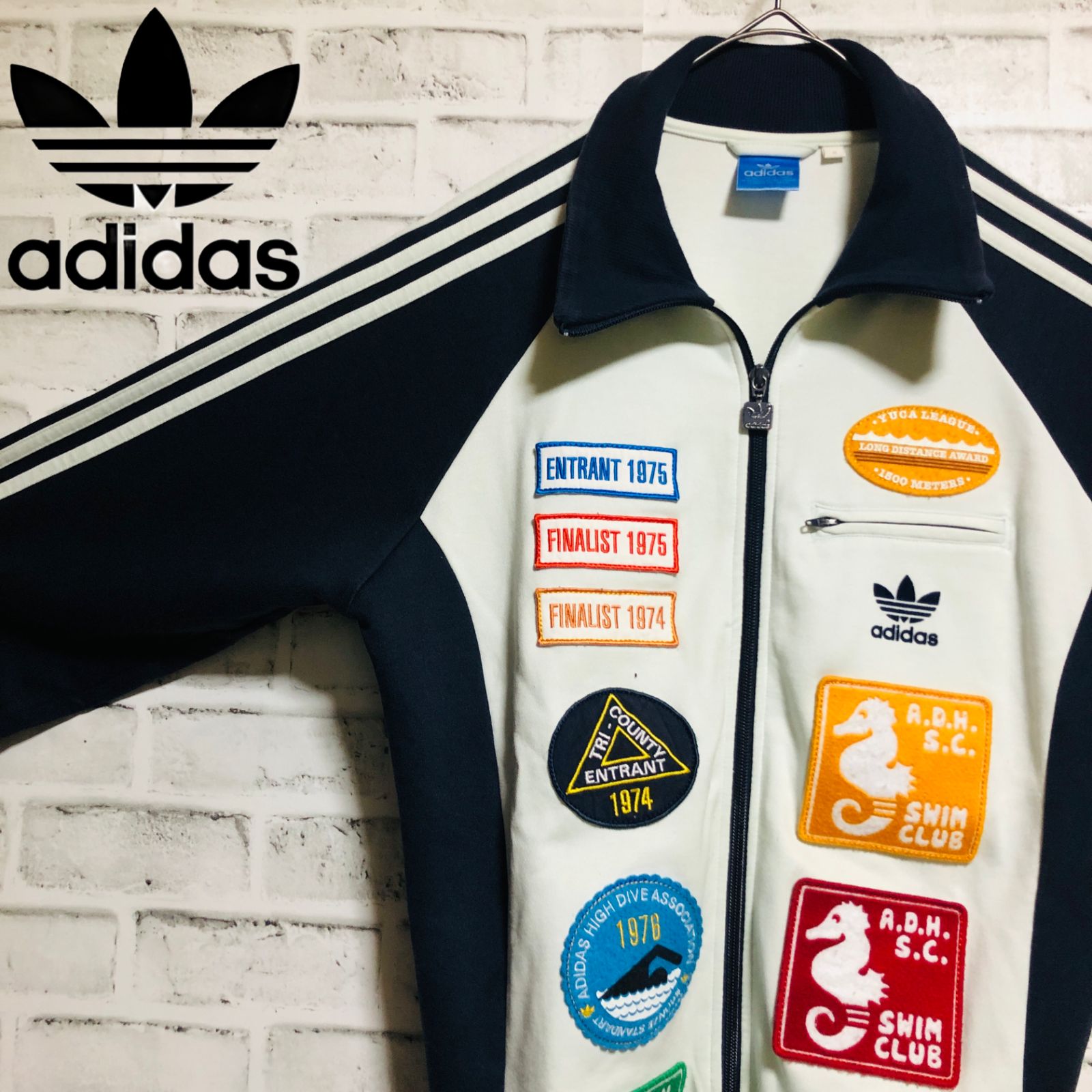 希少🇩🇪adidas トラックジャケット ロゴ ワッペン - Hippo⭐️vintage