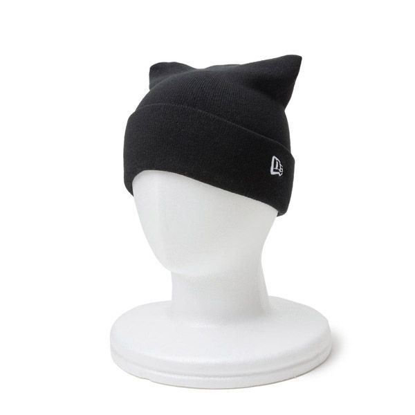 NEWERA ニューエラ スクエアニット ブラック キャップ 折り返し ニット帽 ダブル ビーニー帽 メンズ 男性 女性 レディース NEW ERA
