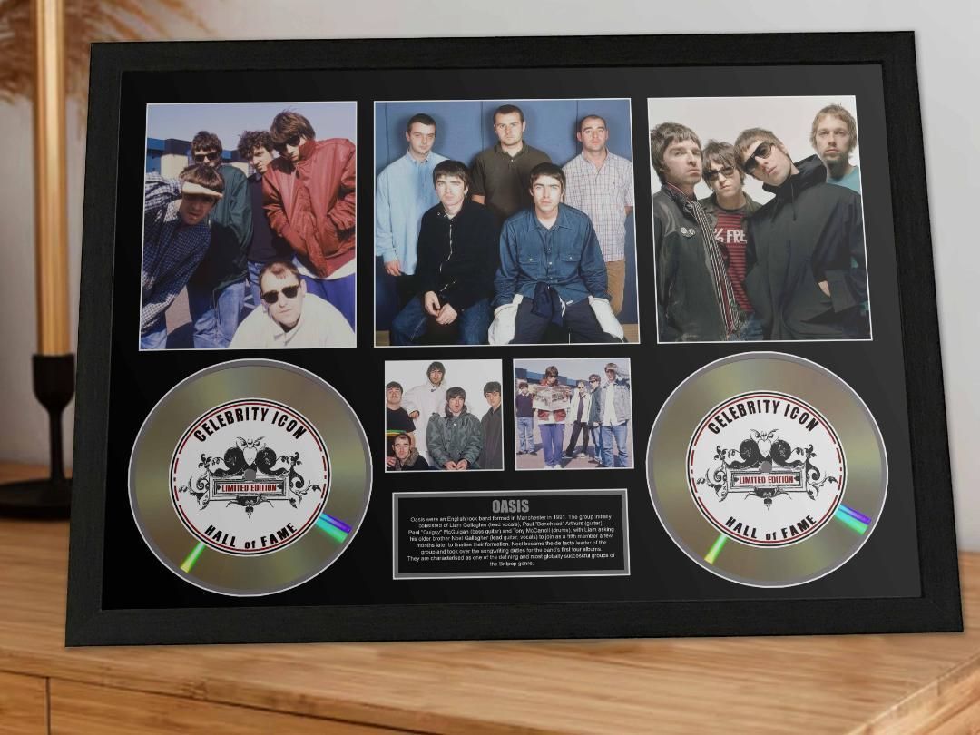 オアシス セレブリティー アイコンフレーム ロックバンド 証明書付き-1