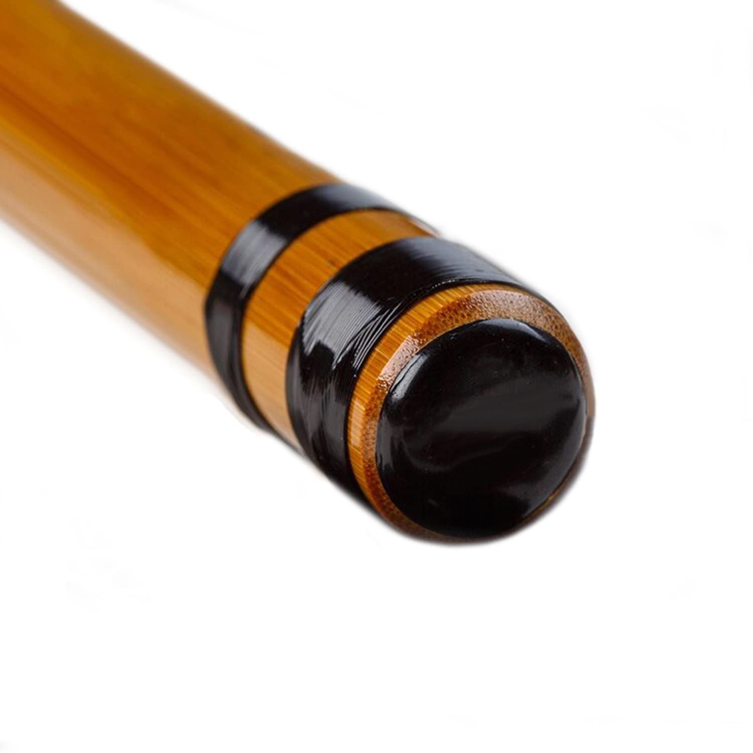 山本竹細工屋 竹製篠笛 7穴 七本調子 伝統的な楽器 竹笛横笛 (黒紐巻き